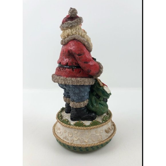 Home For The Holidays Visions Of Santa Wind Up Musical Figurine 1913 - Picture 6 of 10
